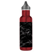 Schwarzer Marmor Stone Wasserflasche Edelstahlflasche (Links)