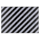 SCHWARZER MARMOR STRIPES3 U. WEISSER MARMOR SCHNEIDEBRETT (Vorderseite)