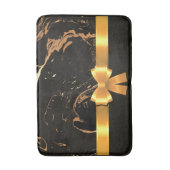 Schwarzer Marmor und Band Badematte (Vorderseite Vertikal)