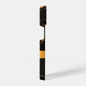 Schwarzer Marmor und Band iPhone Hülle (Rechte Seite)