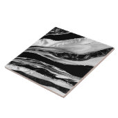 Schwarzer Marmor und Mutter der Perle Fliese (Seite)