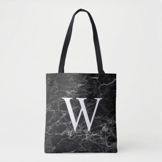 Schwarzer Marmor Urtontasche Tasche (Vorderseite)