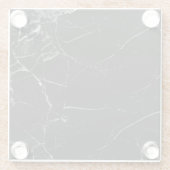 Schwarzer MarmorglasUntersetzer Glasuntersetzer (Rückseite)