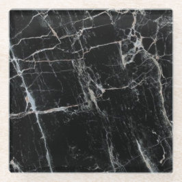 Schwarzer MarmorglasUntersetzer Glasuntersetzer