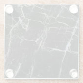 Schwarzer MarmorglasUntersetzer Glasuntersetzer (Rückseite)