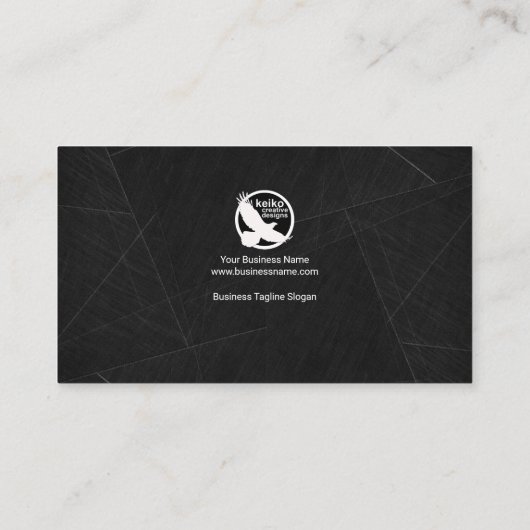 Schwarzer Marmorgoldfleck fasst CEO-Gründer ein Visitenkarte (Rückseite)