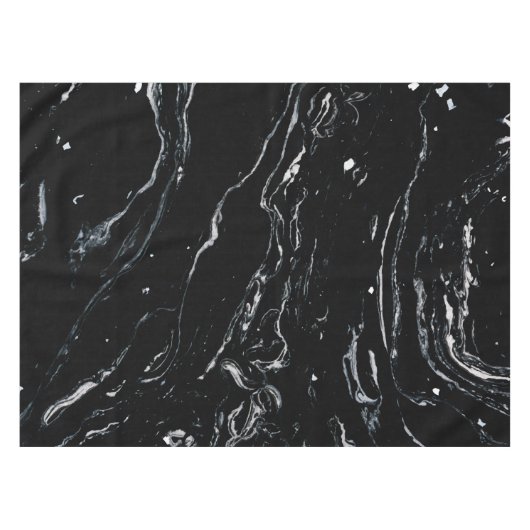 Schwarzer Marmorraum Tischdecke (Vorderseite (Horizontal))