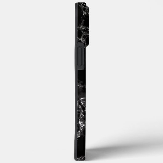 Schwarzer Marmorstein - Elegant Case-Mate iPhone Hülle (Rückseite / Rechts)