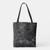 Schwarzer Marmorsteinlook Tasche (Rückseite)