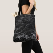 Schwarzer Marmorsteinlook Tasche (Von Nahem)