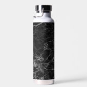 Schwarzer Marmorsteinlook Trinkflasche (Rechts)