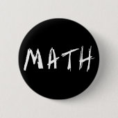 Schwarzer Mathe-Knopf Button (Vorderseite)