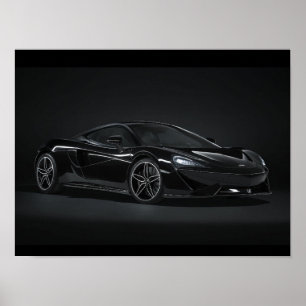 Schwarzer McLaren Poster