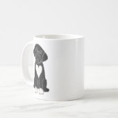 Schwarzer Meerwasserdock Kaffeetasse (Vorderseite Links)
