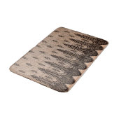 Schwarzer Mesh Badematte (Schrägansicht)