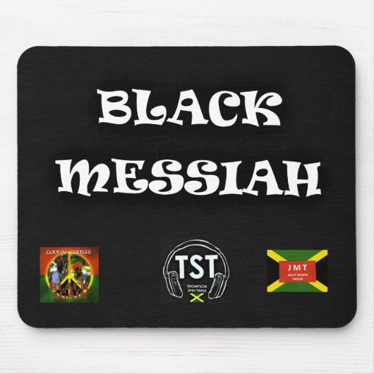 SCHWARZER MESSIAS Mauspad (Vorne)
