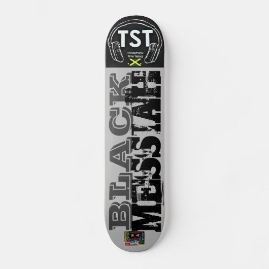 SCHWARZER MESSIAS Skateboard (Vorderseite)