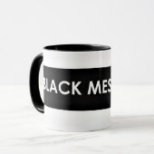 SCHWARZER MESSIAS Tasse (Vorderseite Links)