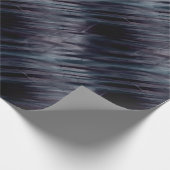 Schwarzer Metallic-Effekt Geschenkpapier (Ecke)
