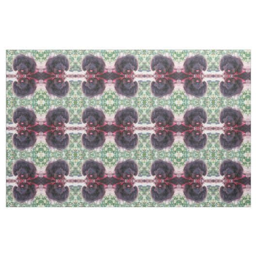 Schwarzer Miniaturpudel Stoff (Fat Quarter (45,7 x 55,9 cm))