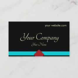 Schwarzer Minimal Visitenkarte