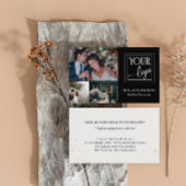 Schwarzer Minimaler Fotograf für Ihr Logo Visitenkarte