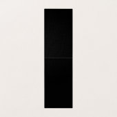 Schwarzer minimalist schlichter Premium-Luxus-Lein Visitenkarten (Innenseite Aufgefaltet)