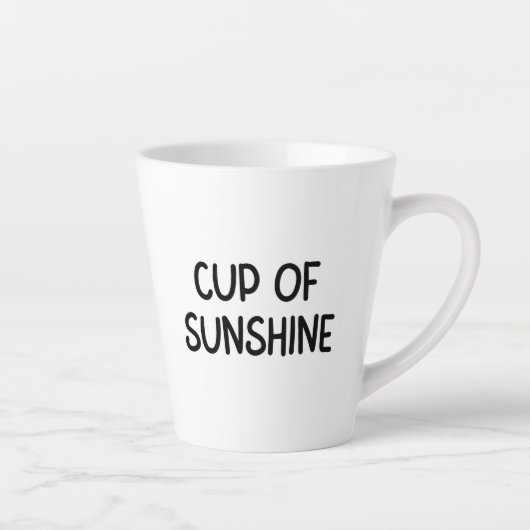 Schwarzer Minimalistischer Typografischer Cup der Milchtasse (Rechts)