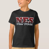 schwarzer Minimaultier-T - Shirt des Kindes (Vorderseite)