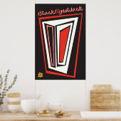 Schwarzer Mit Augen Jack Poster (Küche)