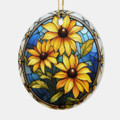 Schwarzer Mit Augen Susan Maryland Blume Ornament (Links)