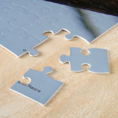 Schwarzer mit einer Kappe bedeckter Chickadee B21 Puzzle (Seite)