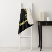 Schwarzer Mit Monogramm Sherpa-Blanket Sherpadecke (Beispiel)