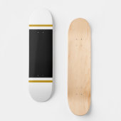 Schwarzer Mittelstreifen, breit gefächert Skateboard (Vorderseite)