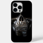 Schwarzer Modern Skull Case-Mate iPhone Hülle (Rückseite)