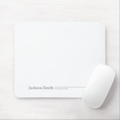 Schwarzer moderner minimalistischer personalisiert mousepad (Mit Mouse)