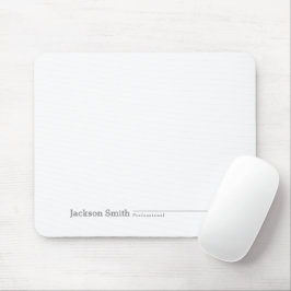 Schwarzer moderner minimalistischer personalisiert mousepad
