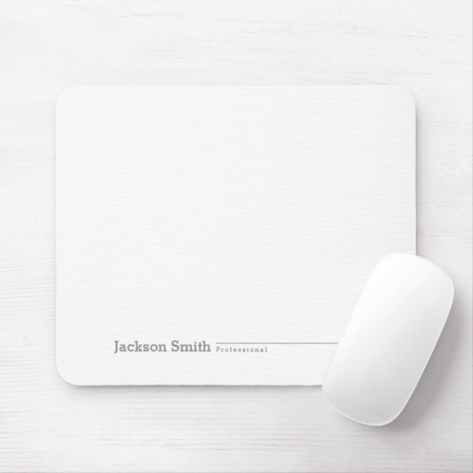 Schwarzer moderner minimalistischer personalisiert mousepad (Mit Mouse)