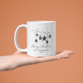 Schwarzer, moderner Skandal elegante Drehbuch Weih Tasse