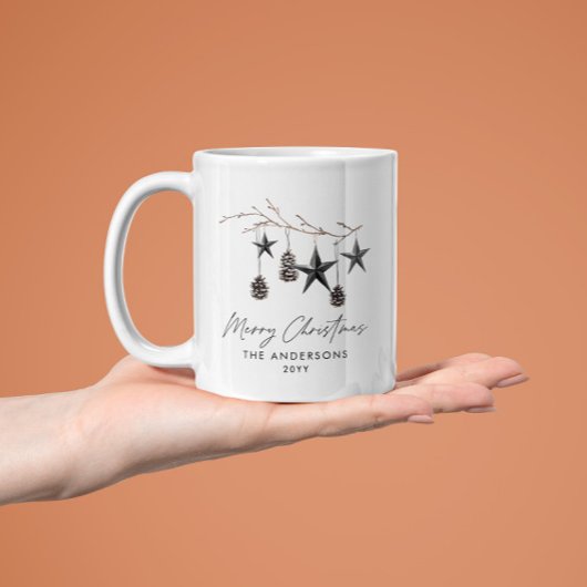 Schwarzer, moderner Skandal elegante Drehbuch Weih Tasse