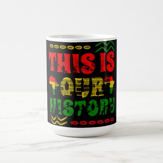 Schwarzer Monat der Geschichte, afrikanisch-amerik Kaffeetasse (Mittel)