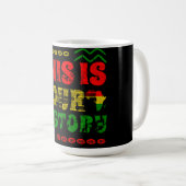 Schwarzer Monat der Geschichte, afrikanisch-amerik Kaffeetasse (VorderseiteRechts)