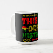 Schwarzer Monat der Geschichte, afrikanisch-amerik Kaffeetasse (Vorderseite Links)