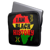 Schwarzer Monat der Geschichte, afrikanisch-amerik Laptopschutzhülle (Vorderseite Links)