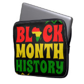 Schwarzer Monat der Geschichte, afrikanisch-amerik Laptopschutzhülle (Vorderseite Links)