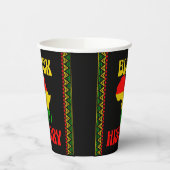 Schwarzer Monat der Geschichte, afrikanisch-amerik Pappbecher (Links)