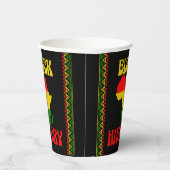 Schwarzer Monat der Geschichte, afrikanisch-amerik Pappbecher (Rechts)