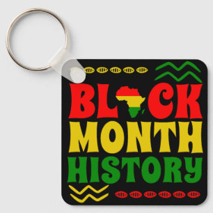 Schwarzer Monat der Geschichte, afrikanisch-amerik Schlüsselanhänger