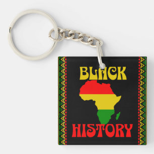 Schwarzer Monat der Geschichte, afrikanisch-amerik Schlüsselanhänger