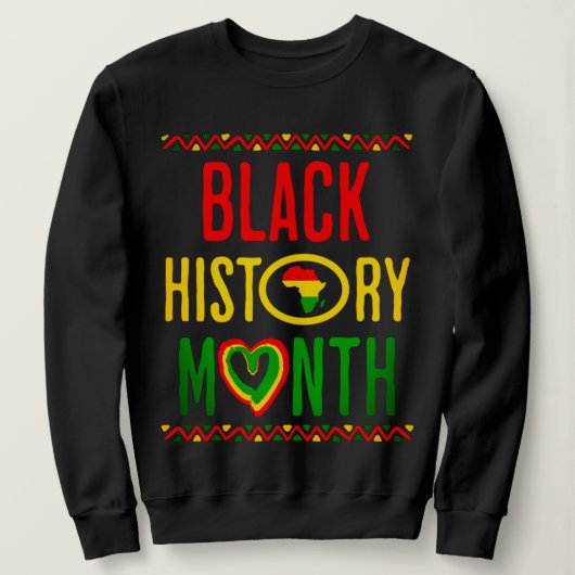 Schwarzer Monat, Juneteenth, Schwarze Geschichte M Sweatshirt (Design vorne)